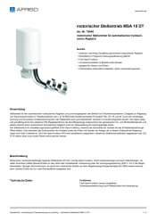 AFRISO_MOTORISCHER-STELLANTRIEB-MSA-10-DT-MOTORISCHER-STELLANTRIEB-FUER-AUTOMATISCHEN-H_79540_DEU_CHE.PDF
