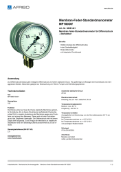 AFRISO_MEMBRAN-FEDER-STANDARDMANOMETER-MF100DIF-MEMBRAN-FEDER-STANDARDMANOMETER-FUER-DI_88091401_DEU_CHE.PDF