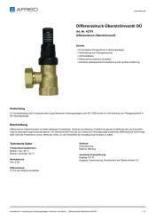 AFRISO_DIFFERENZDRUCK-UEBERSTROEMVENTIL-DUE-DIFFERENZDRUCK-UEBERSTROEMVENTIL_42379_DEU_CHE.PDF