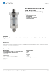 AFRISO_DATENBLATT_DRUCKMESSUMFORMER_DMU-30_DMU-30111200602_DEU_CHE.PDF