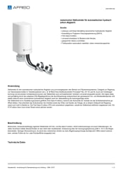 AFRISO_DATENBLATT_MOTORISCHER-STELLANTRIEB-FUER-AUTOMATISCHEN-HYDRAULISCHEN-ABGLEICH_MSA-10-DT_P63891_DEU_CHE.PDF