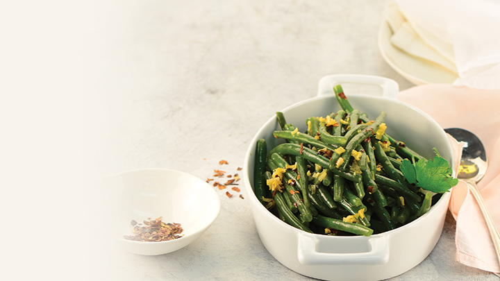 Green Beans With Garlic And Chilli Dressing