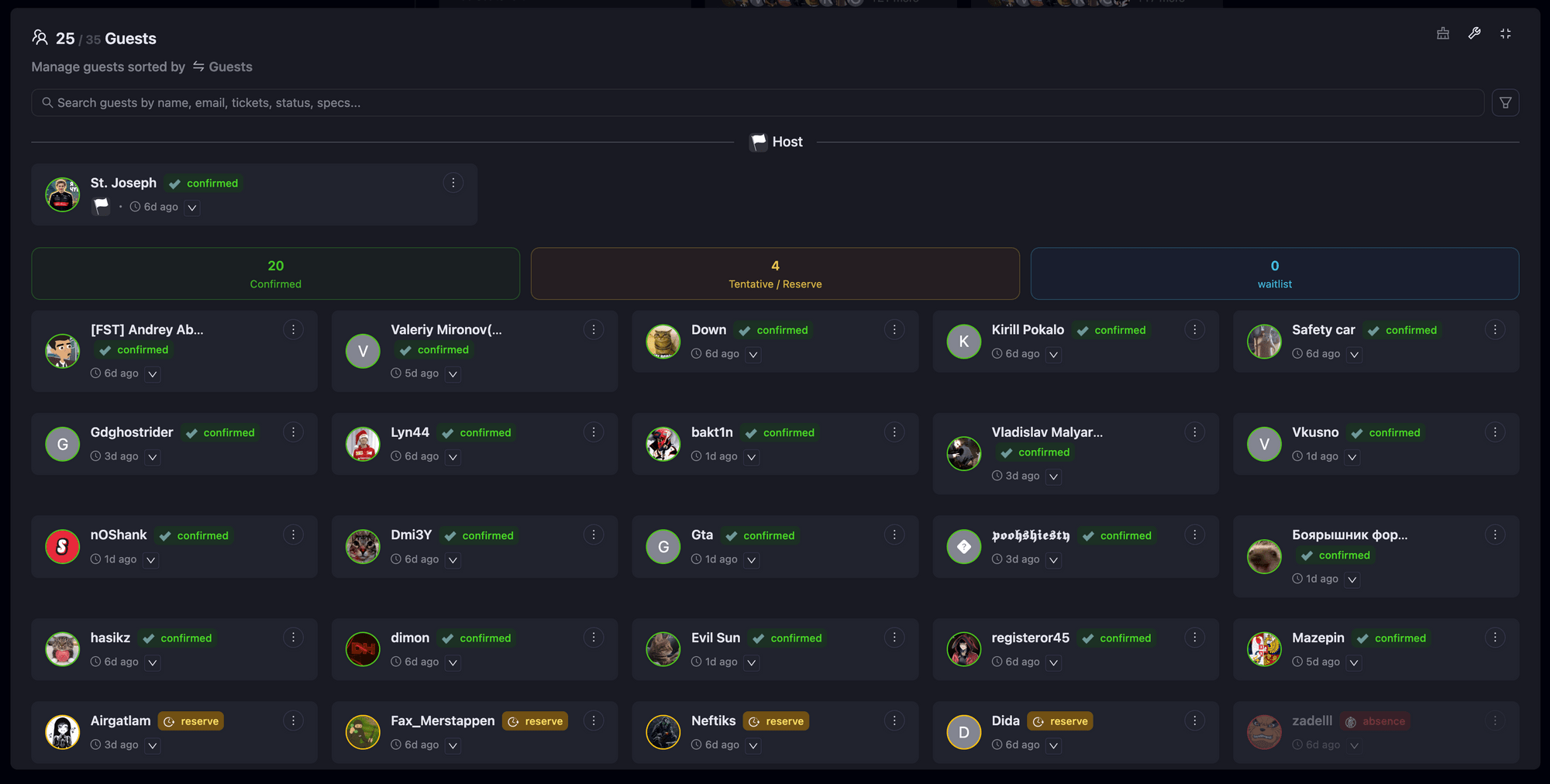 Automated Reserve & Waiting List System