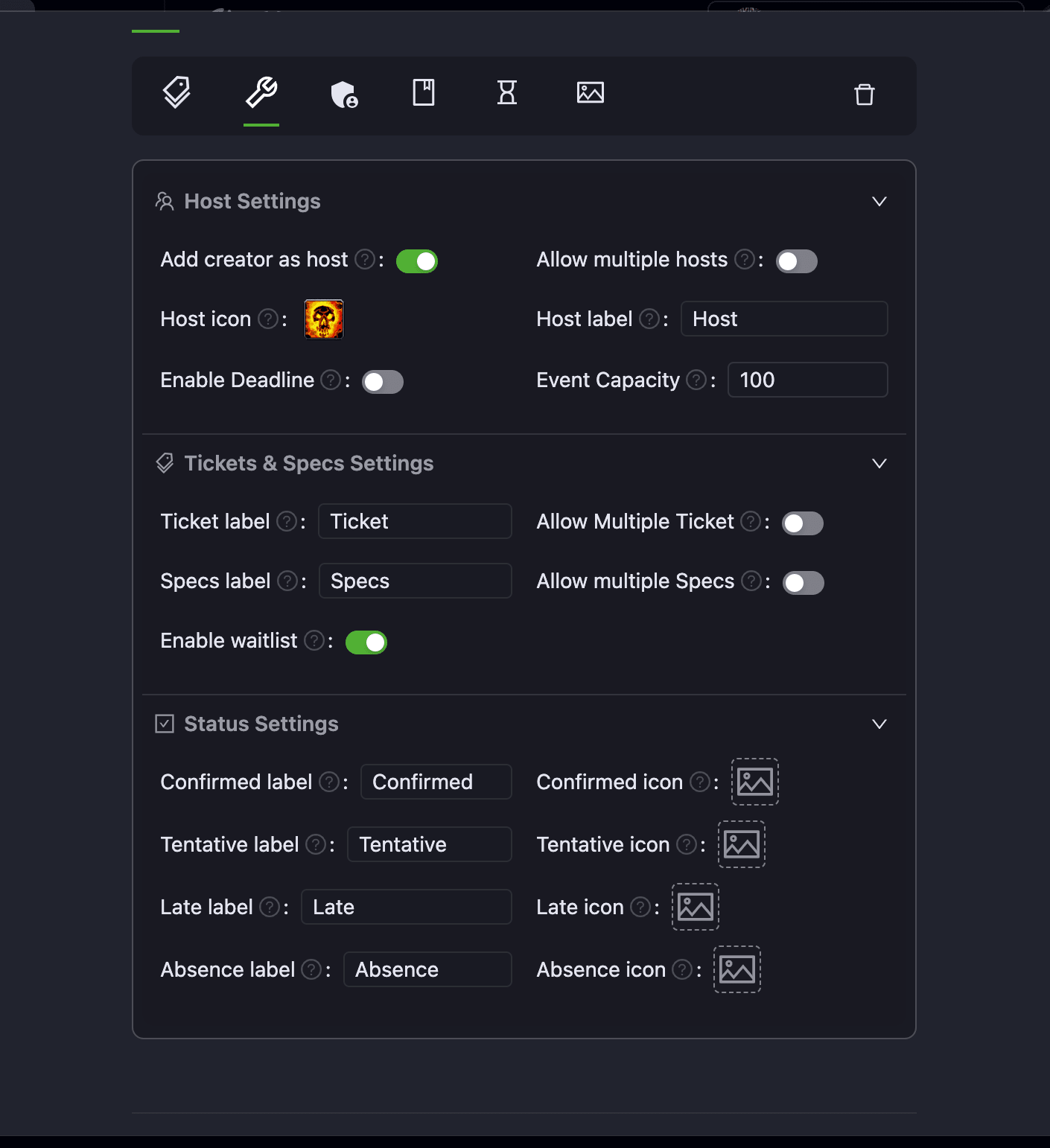 Deadline, waitlist, signup form