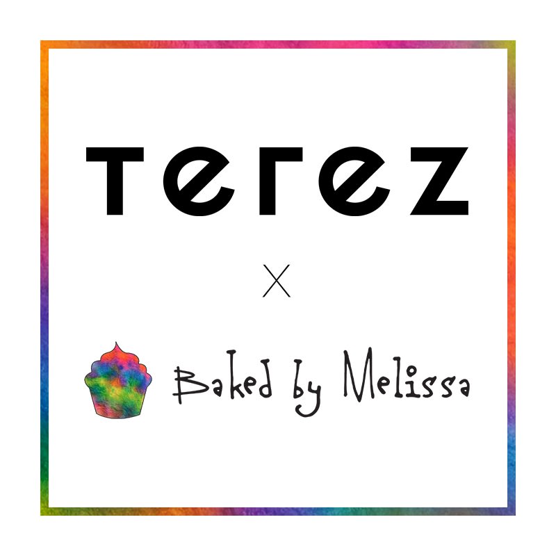 Baked by Melissa x Terez logos