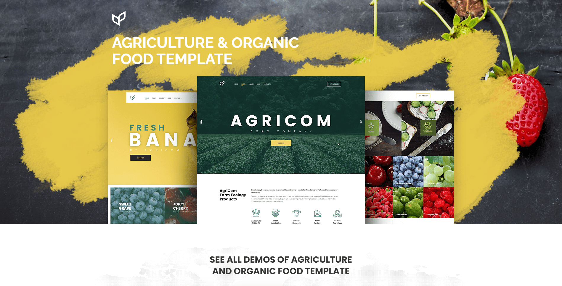 Agricom - Agriculture & Organic Food HTML Template Pack