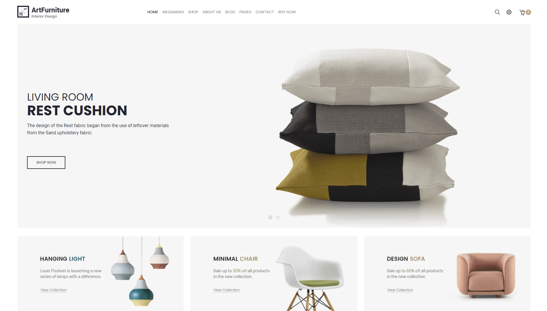 ArtFurniture - Minimal Furniture Shop eCommerce HTML Template
