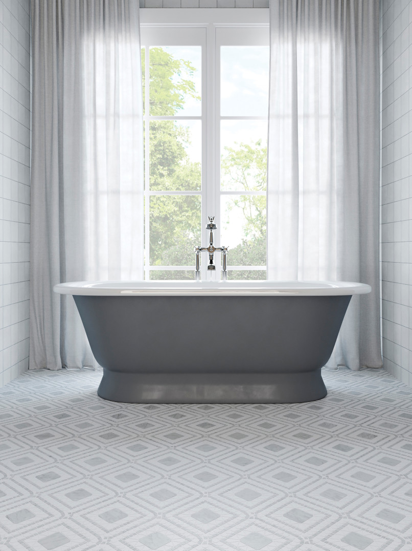 Bedrosians Tile & Stone - Cloe 2.5 x 8 Wall Tile - Baby Blue