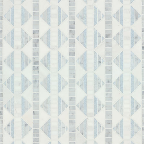 Nomadika Nordik Knot Mosaic in Stormy Blue