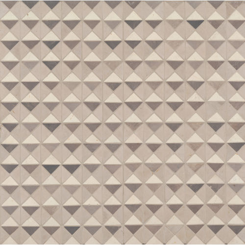 Cape Town Bo-Kaap Blocks Honed Limestone Mosaic in Grys