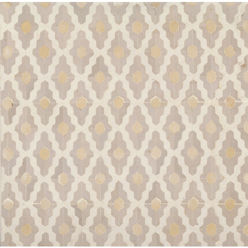 Cape Town Shark Tooth Serge Honed Limestone Mosaic in Geel