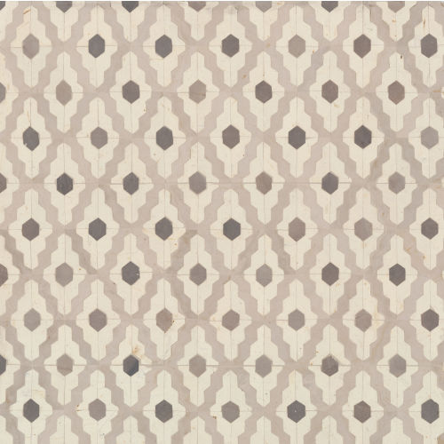 Cape Town Shark Tooth Serge Honed Limestone Mosaic in Grys