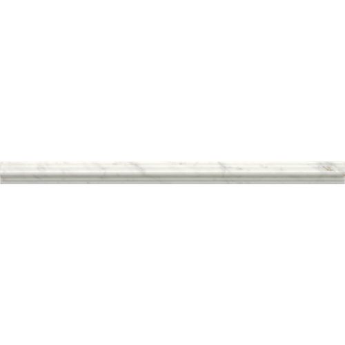 Mod Rocks 3/4" x 12" Honed Marble Liner in White Carrara