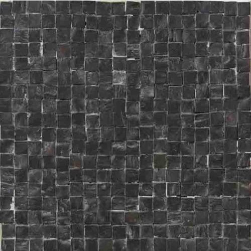 Nico Mozaics 8" x 8" Monochromic Honed Limestone Tile in Black