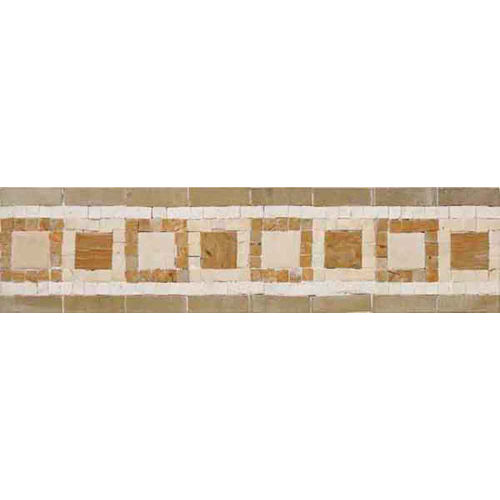 Nico Mozaics 4" x 16" Squared Honed Limestone Border in Clear Green