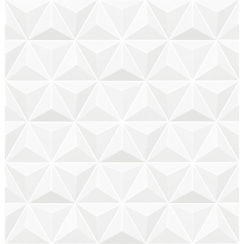 Origami 9" x 10 1/2" Matte Hexagon Pattern 1 Wall Tile in Bianco