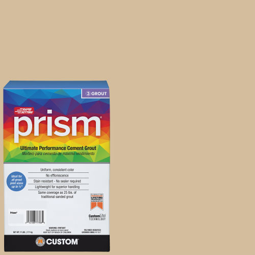 Prism 17 lb. #386 Oyster Gray Stain-Resistant Grout for Tile and Stone