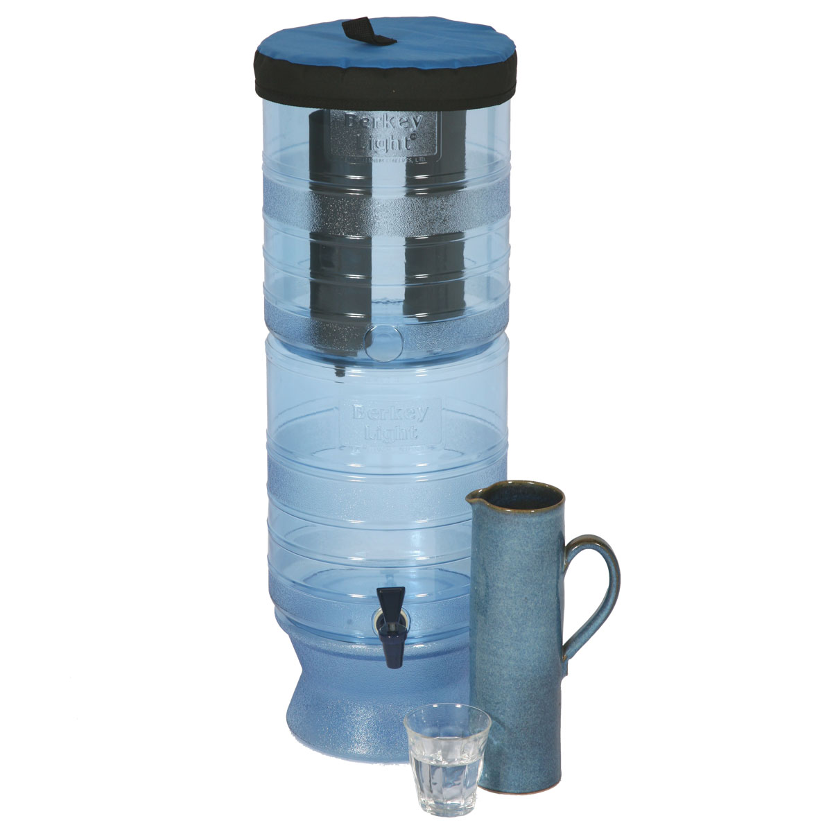 Travel Berkey Water Filter System, with 2 Black Berkey Filters, Two