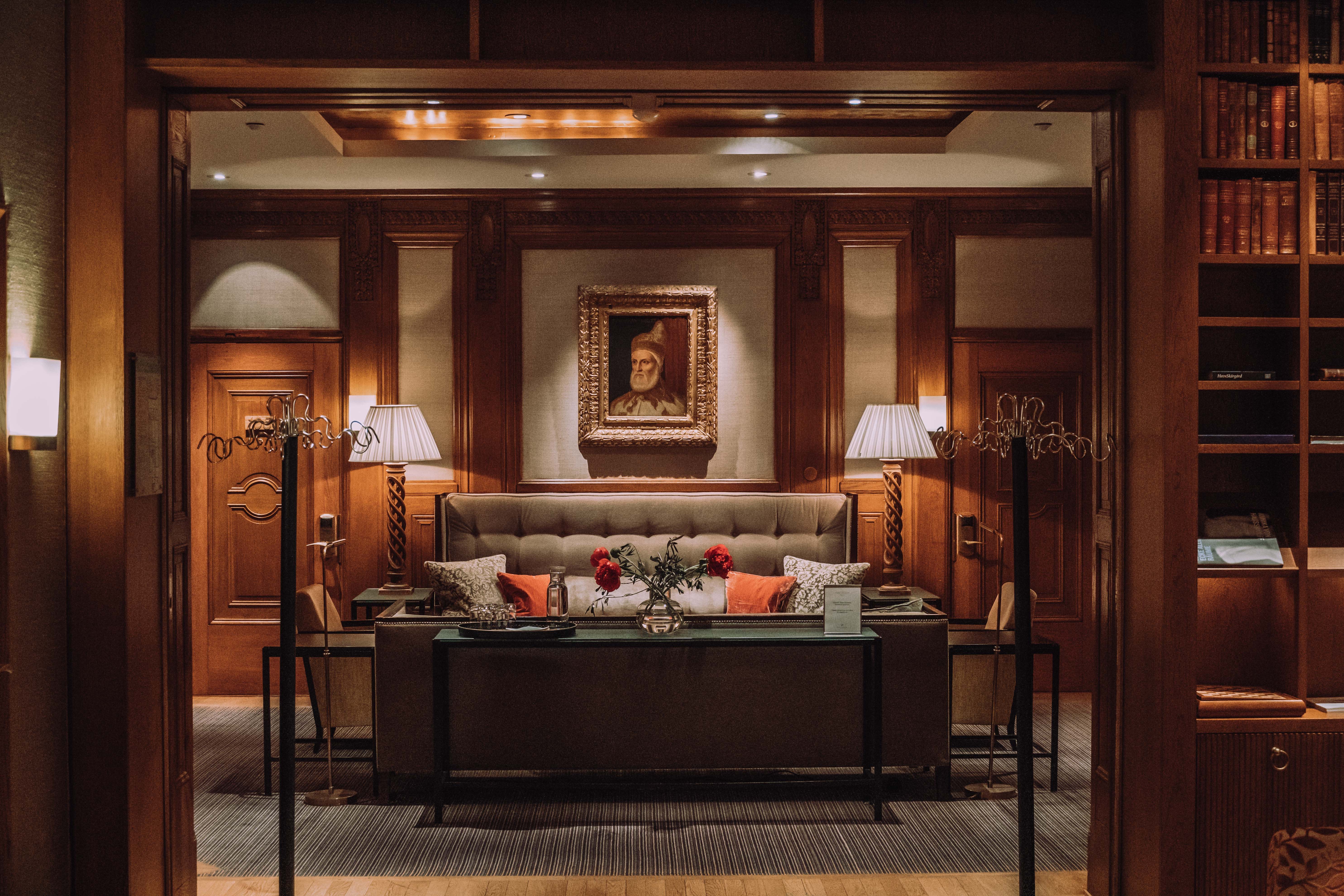 Hotel lobby.