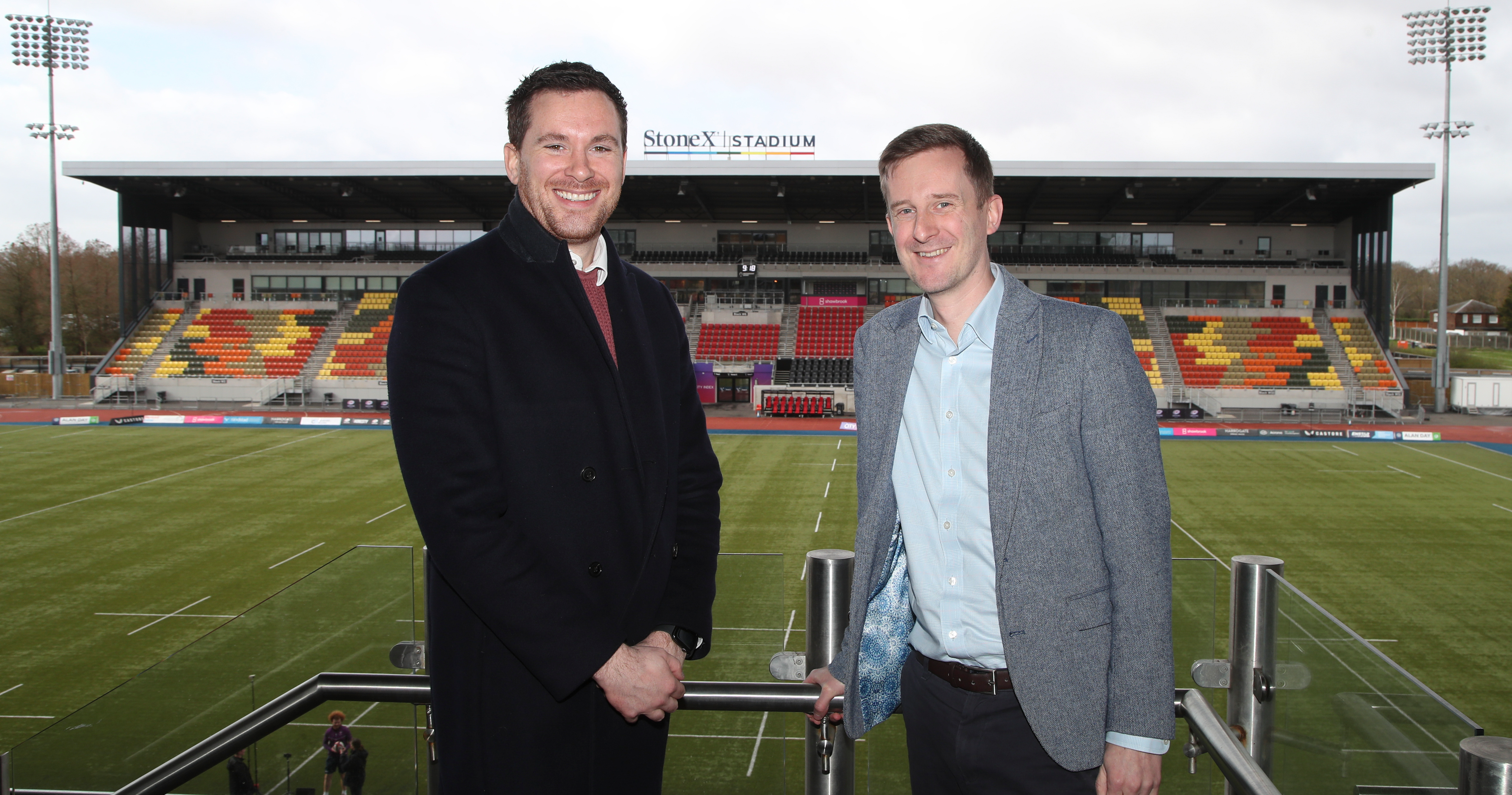 Jack Butler, Head of Partnerships at Seat Unique with at Mike Godfrey, Head of Sales and Business Development at Saracens 