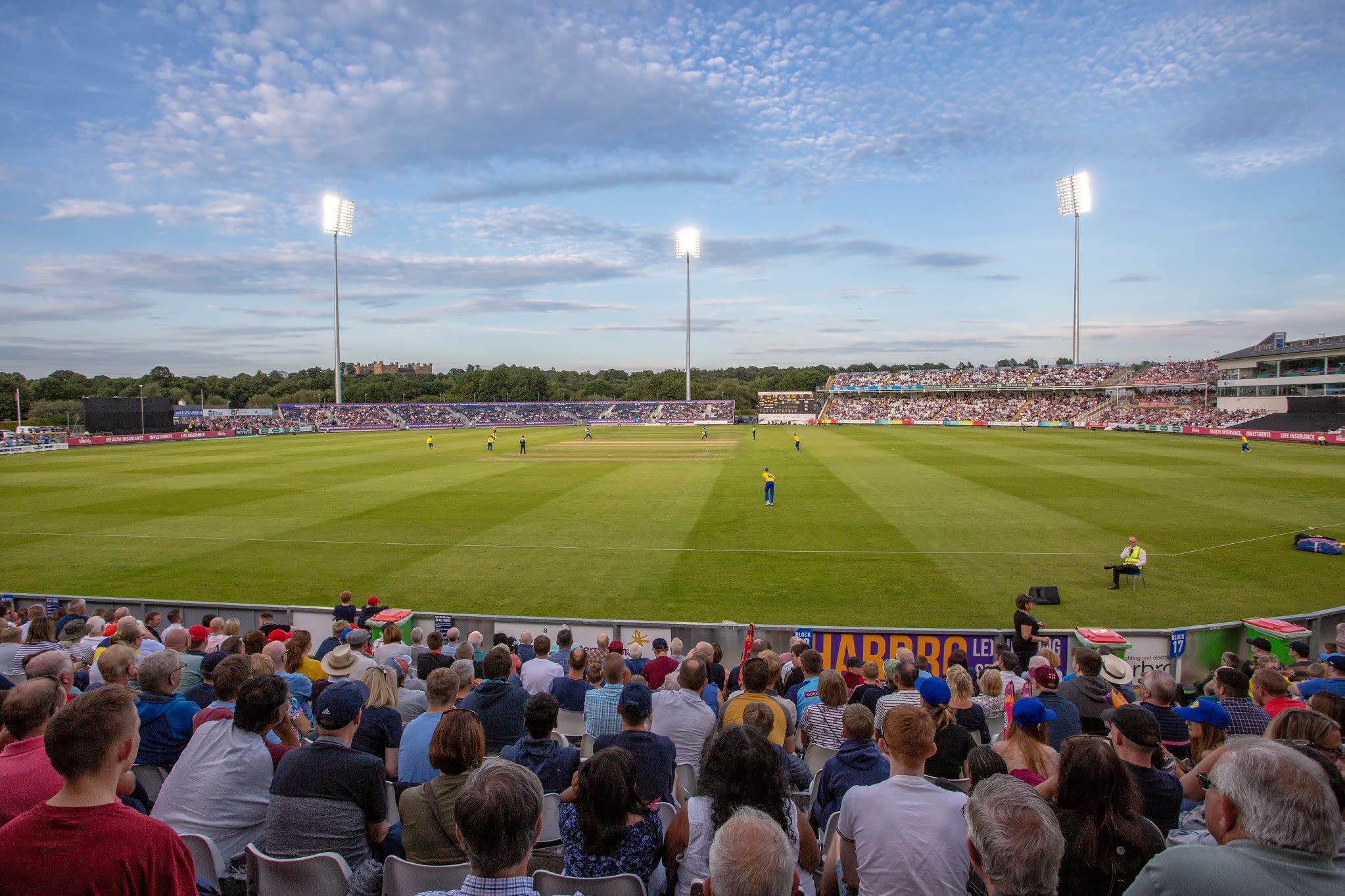 Cricket pitch at the Seat Unique Riverside, Durham 