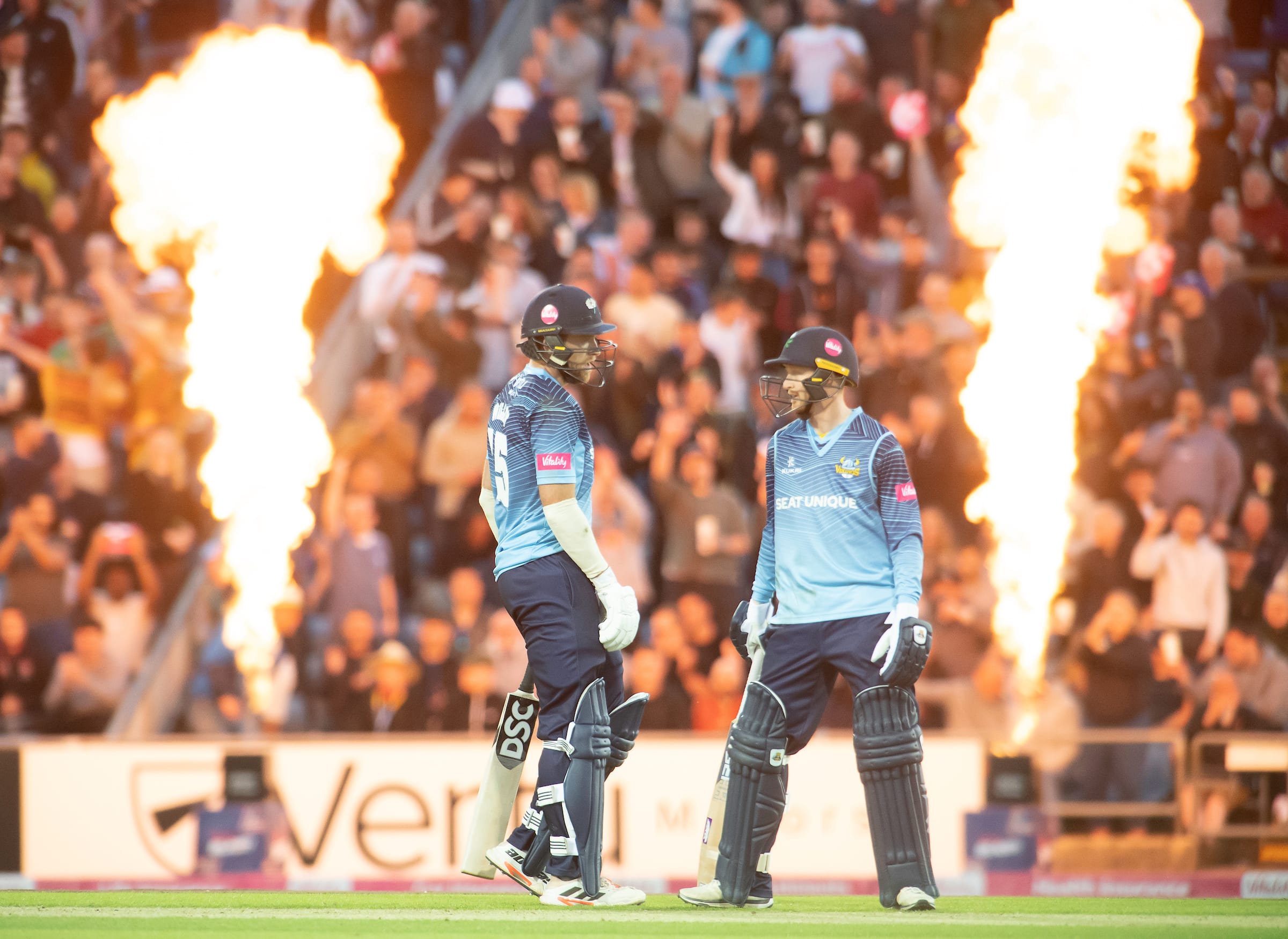 Yorkshire Cricket players at Headingley Stadium