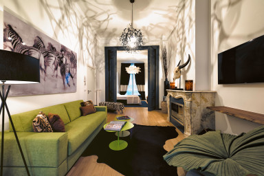 Living Room with High Quality Sofa Bed