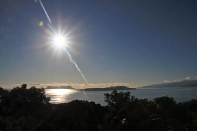Sunshine over the sea