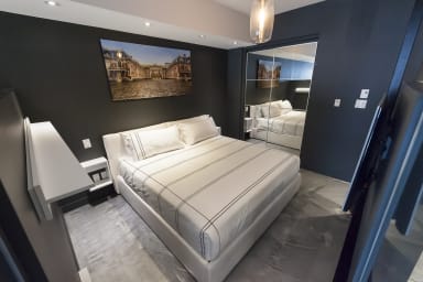King size bed - minimalist decor