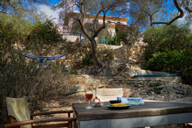 beautiful olive grove with terrace hammock and relax