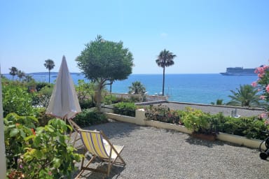 garden with sea view