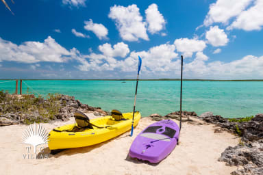 Complimentary kayaks.