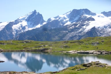 Lac lerié, plateau d'emparis, massif de la Meije