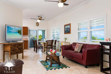 Upper-level living room.