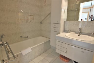 second bathroom with tub