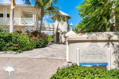 Turtle Beach Villa's main entrance.