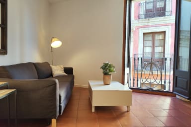 Spacious 2 BR Apt, free WiFi and equipped for long stays -Rambla D