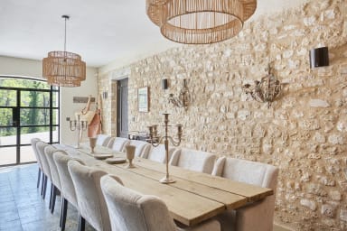 Vue exceptionnelle pour cette bastide à louer à Ménerbes