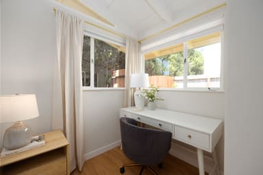 Refined desk area ideal for productive work