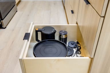 Essentials provided: toaster, kettle, safety kit.