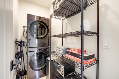 Combo washer and dryer in the unit
