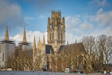 Vue sur les clochers de Rouen