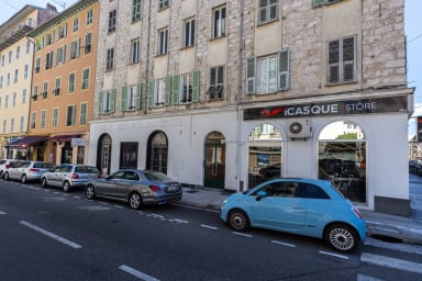 Entrance of building