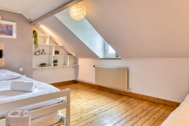 Chambre 3 : 3 lits simples et 1 lit gigogne