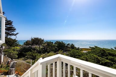 Ocean view from the balcony of the house