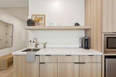 Kitchenette with Nespresso Coffee Machine and Mini Fridge - No Stove