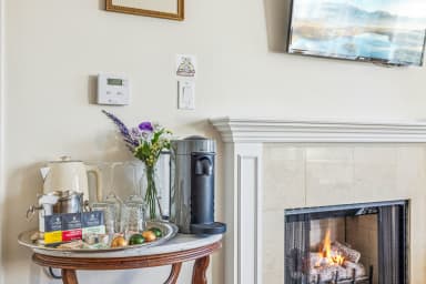 Enjoy barista-style coffee with our provided Nespresso Vertuo and pods.