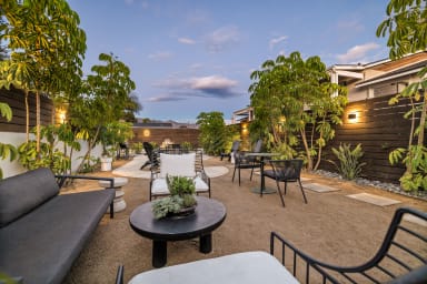 Relax, grill, and unwind in our cozy outdoor lounge.