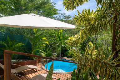 Plan au sol de Bungalow en location saisonnière à Sainte-Anne en Guadeloupe  