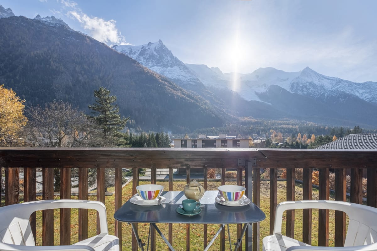 Joli Studio Avec Balcon à Chamonix Avec Parking 